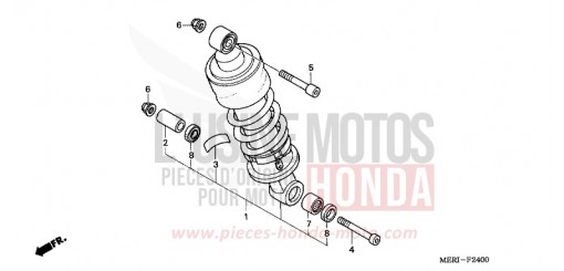 COUSSIN ARRIERE CBF600SA4 de 2004